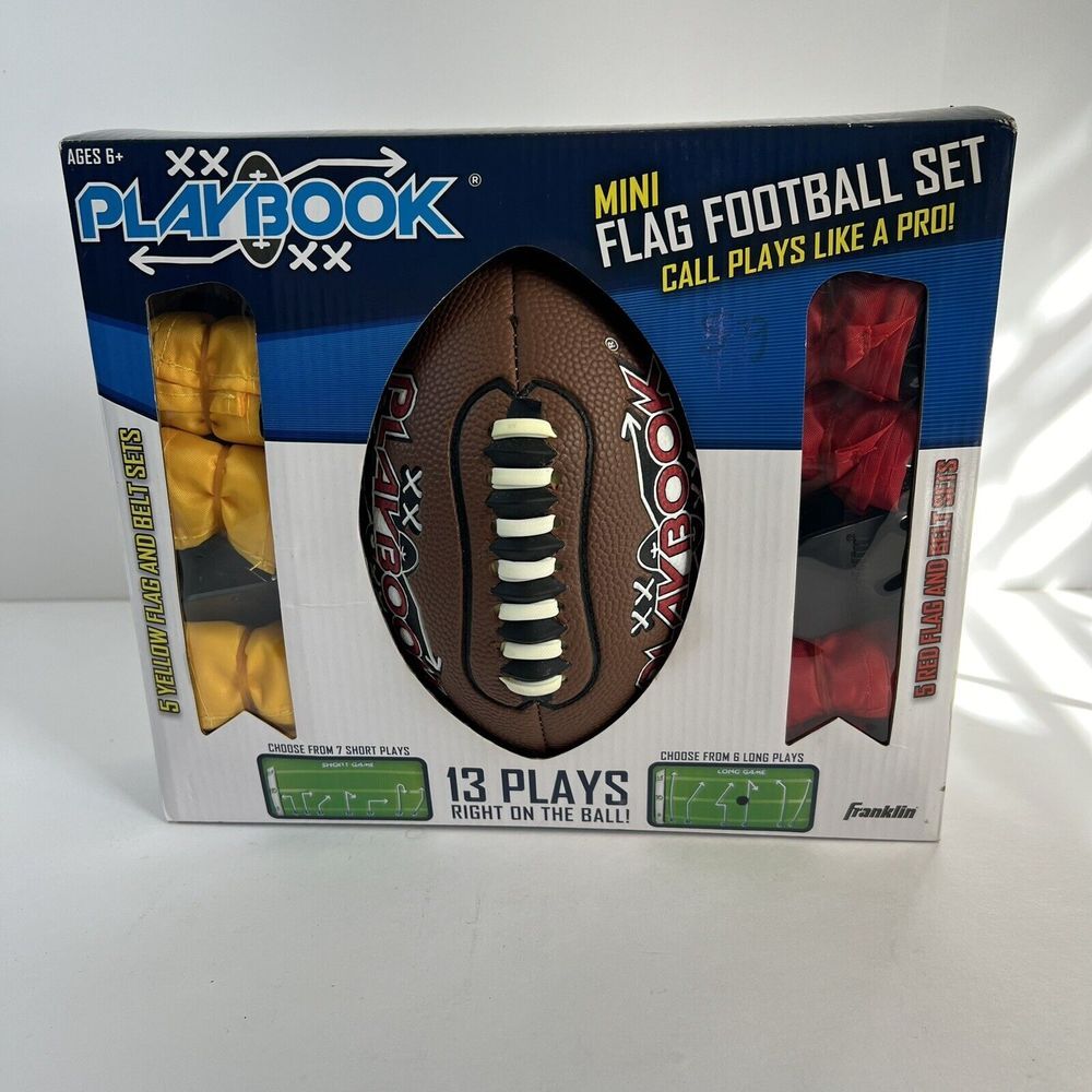 Franklin Sports Mini Playbook Flag Football Set -‎ 10 Player-- New Unopened